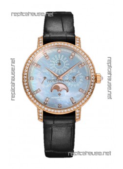 Vacheron Constantin Traditionelle Perpetual Calendar Ultra-Thin Rose Gold Swiss Replica 