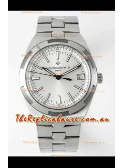 Vacheron Constantin Overseas 1:1 Mirror Swiss Replica Watch in Steel Dial 