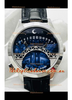 Van Cleef & Arpels Lady Arpels Pont des Amoureux in Stainless Steel Black Strap