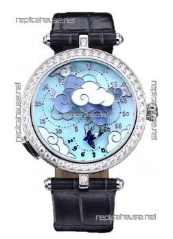 Van Cleef & Arpels Donde Des Papillons Stainless Steel Casing Swiss Movement Replica Watch 