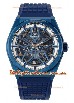 Zenith Defy Classic Skeleton 41MM Blue Ceramic Men's Swiss Replica Watch