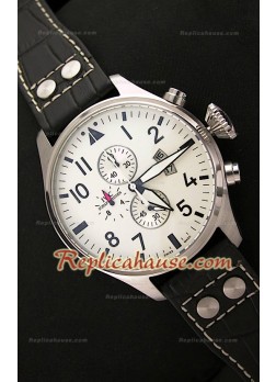IWC Big Pilot Complications Steel Japanese Watch - 47MM