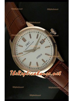 IWC Ingenieur Modified Swiss Replica Watch Rose Gold Case