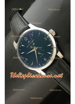 Jaeger LeCoultre Moonphase Japanese Watch in Black Dial