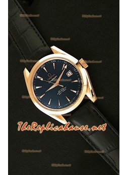 Omega Seamaster Aqua Terra Swiss Replica Watch in Rose Gold