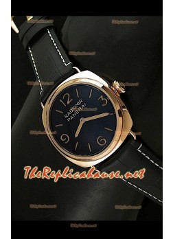 Panerai Radiomir Pink Gold Swiss Watch in Black Dial