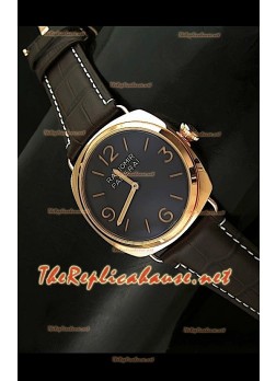 Panerai Radiomir Pink Gold Swiss Watch in Brown Dial