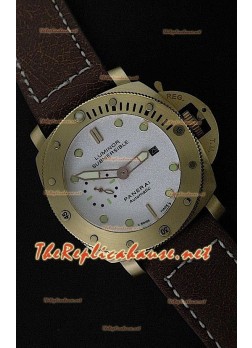 Panerai Luminor Submersible Rose Gold Watch in White Dial - 47MM 
