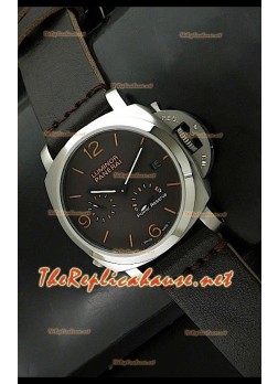 Panerai Luminor Marina Power Reserve Watch in Orange Markers