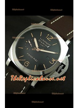 Panerai Luminor Marina GMT Replica Watch Black Strap