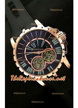 Roger Dubuis Excalibur Chronoexcel Dual Tourbillon Rose Gold
