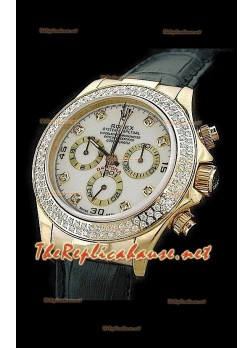 Rolex Daytona Cosmograph Swiss Replica Watch in White Dial