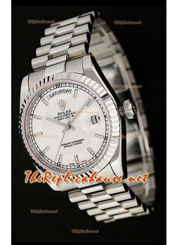 Rolex Replica Day Date Two Tone Japanese Metallic Dial