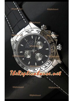 Rolex Daytona Swiss Watch in Black Dial with Silver Sub Dials