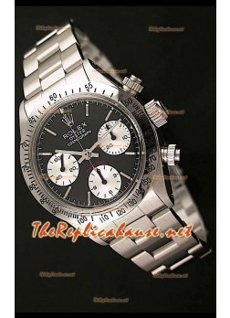 Rolex Cosmograph Daytona Vintage 6265 Swiss Watch in Black Dial