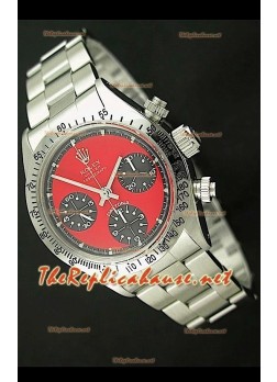 Rolex Cosmograph Daytona Vintage 6265 Swiss Watch in Red Dial