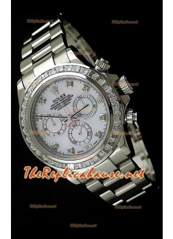 Rolex Cosmograph Daytona 7750 Movement Swiss Watch CZ Bezel