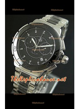 Tag Heuer Formula 1 Ladies Chronograph Watch in Black - 1:1 Mirror Replica