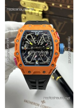 Richard Mille RM35-03 Rafael Nadal Edition Orange Quartz TPT Super Clone Watch 