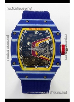 Richard Mille RM67-02 Blue NTPT 37 Grams CRMA7 Clone Movement 