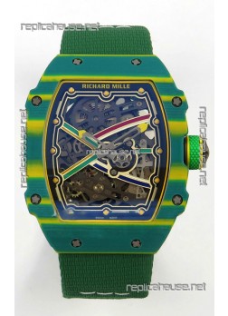 Richard Mille RM67-02 Green NTPT 37 Grams CRMA7 Clone Movement 