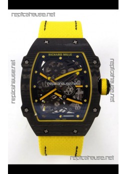 Richard Mille RM67-02 Black NTPT Velcro Strap CRMA7 Clone Movement 