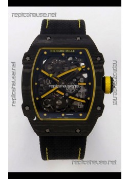 Richard Mille RM67-02 Black NTPT Velcro Strap CRMA7 Clone Movement 