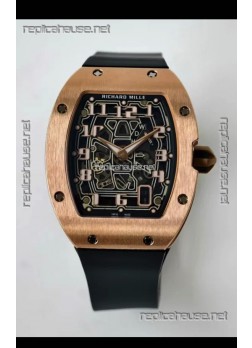 Richard Mille RM67-01 Extra-Flat Rose Gold Super Clone Watch 