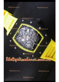 Richard Mille RM055 Bubba Watson Swiss Replica Watch in Yellow Indexes