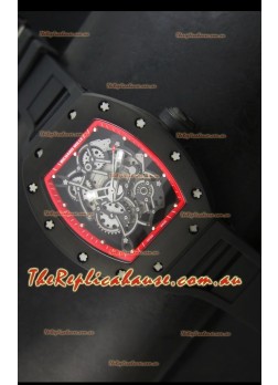 Richard Mille RM055 Bubba Watson Swiss Replica Watch in Red Indexes