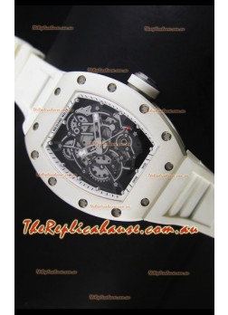 Richard Mille RM055 Bubba Watson Swiss Replica Watch in White