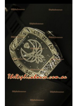 Richard Mille RM051 Tourbillon Swiss Timepiece in Leather Strap