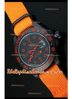 Rolex Explorer II Bamford Stealth and Flame Edition Navy Nylon Strap Replica Watch