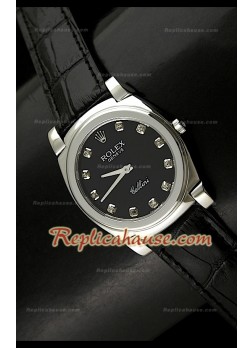 Rolex Cellini Swiss Quartz Replica Watch in Black Face