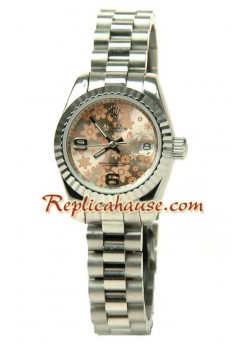 Rolex Floral Motif Datejust Ladies Wristwatch ROLX659