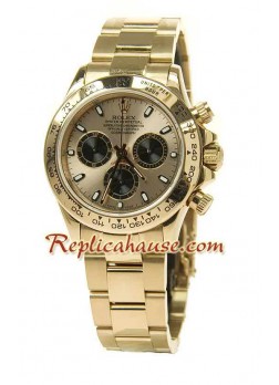 Rolex Daytona Gold Swiss Wristwatch ROLX581