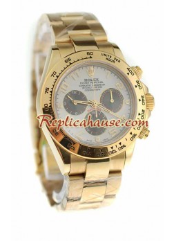 Rolex Daytona Gold Swiss Wristwatch ROLX583