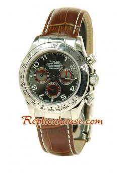 Rolex Daytona Swiss Leather Wristwatch ROLX609
