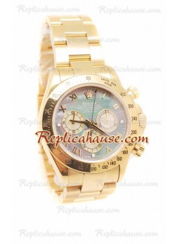 Rolex Daytona Gold Swiss Wristwatch Pearl Dial - 40MM Diameter ROLX-20101395