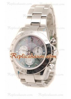 Rolex Daytona Swiss Stainless Steel Wristwatch in Pearl Dial - 40MM ROLX-20101398