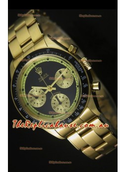 Rolex Daytona 6263 Cosmograph Black Dial in Gold Case