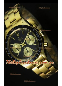 Rolex Daytona 6263 Cosmograph Black Dial in Gold Case