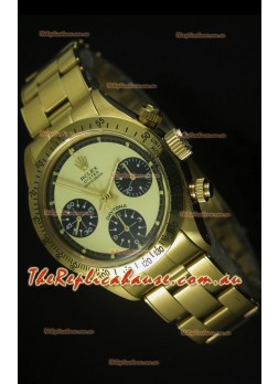 Rolex Daytona 6263 Cosmograph Gilt Gold Dial in Gold Case