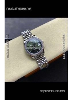 Rolex Super Clone Datejust 31MM Green Dial Jubilee Super Clone Watch