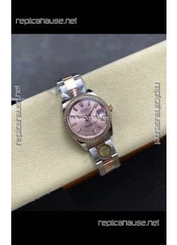 Rolex Super Clone Datejust 31MM Pink Dial Rose Gold Oyster Super Clone Watch 