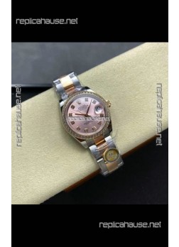 Rolex Super Clone Datejust 31MM Pink Dial Rose Gold Oyster Super Clone Watch 