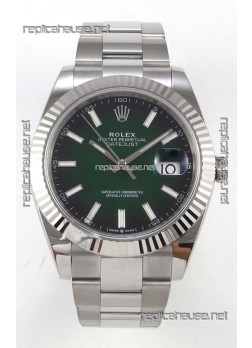 Rolex Datejust 126234 Ombre Green Dial Oyster FREE SPRUNG MVMT Super Clone Watch 41MM