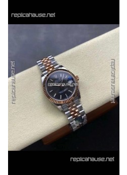 Rolex Super Clone Datejust Grey Dial Two Tone Case 31MM Super Clone Watch 