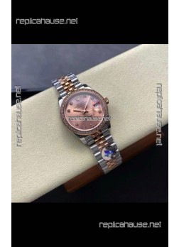 Rolex Super Clone Datejust 31MM Pink Dial Rose Gold Super Clone Watch 