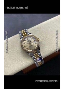 Rolex Super Clone Datejust 31MM Gold Dial Yellow Gold Super Clone Watch 